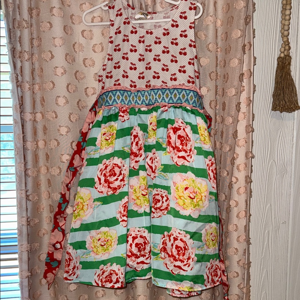 Wildflowers Cherry and Floral Kids Dress